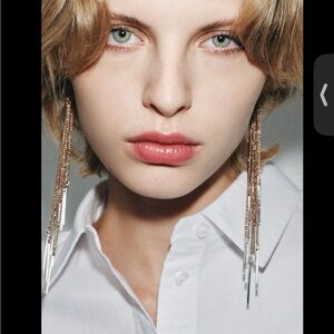 NWT Zara CHAIN CASCADE EAR CUFF EARRINGS